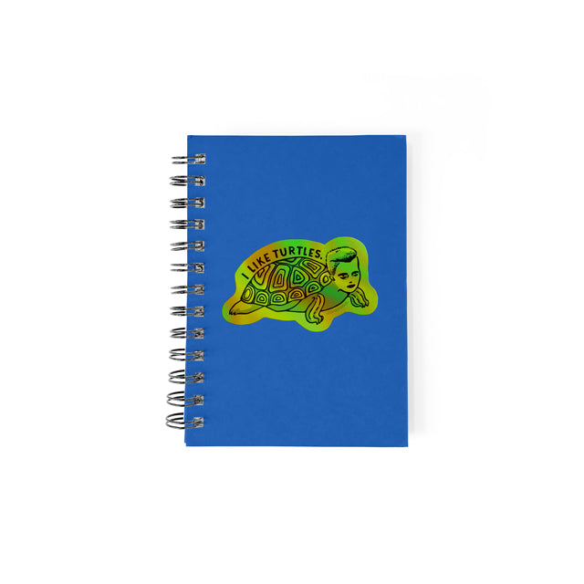 I Like Turtles Holographic Vinyl Sticker