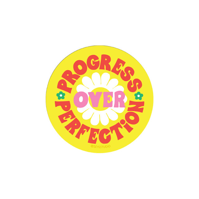 Progress Over Perfection Vinyl Sticker