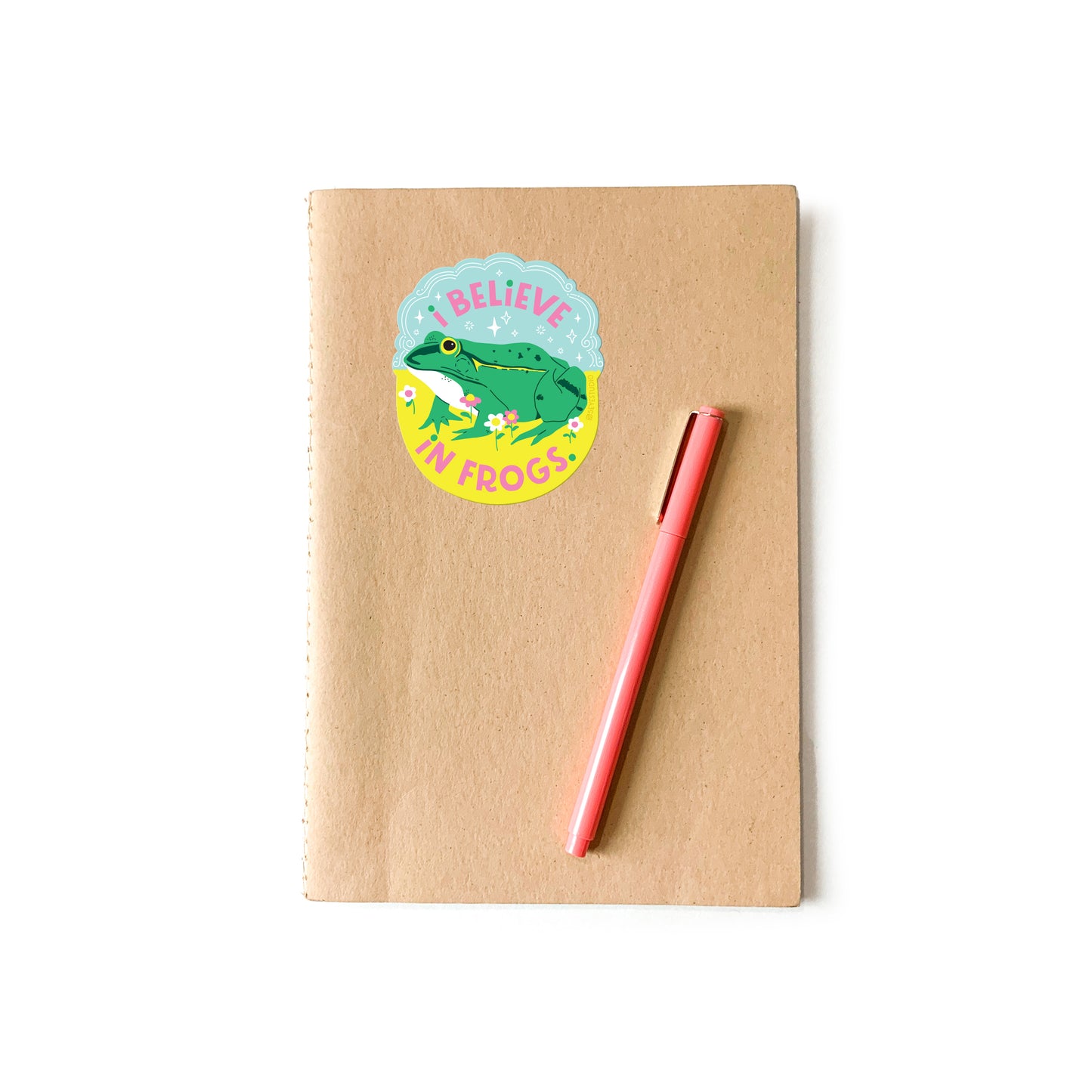 I Believe in Frogs Vinyl Sticker