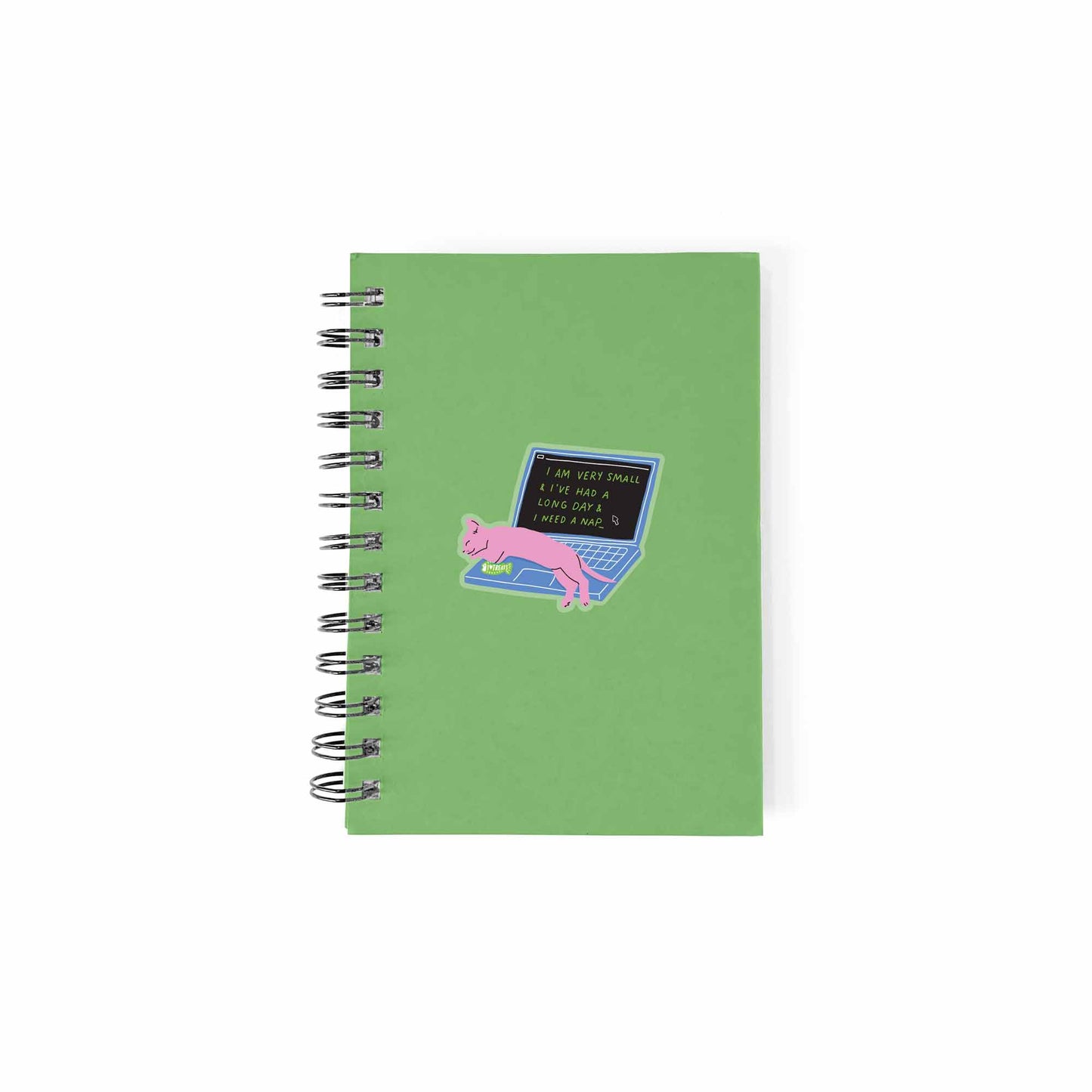 Laptop Kitty Clear Vinyl Sticker