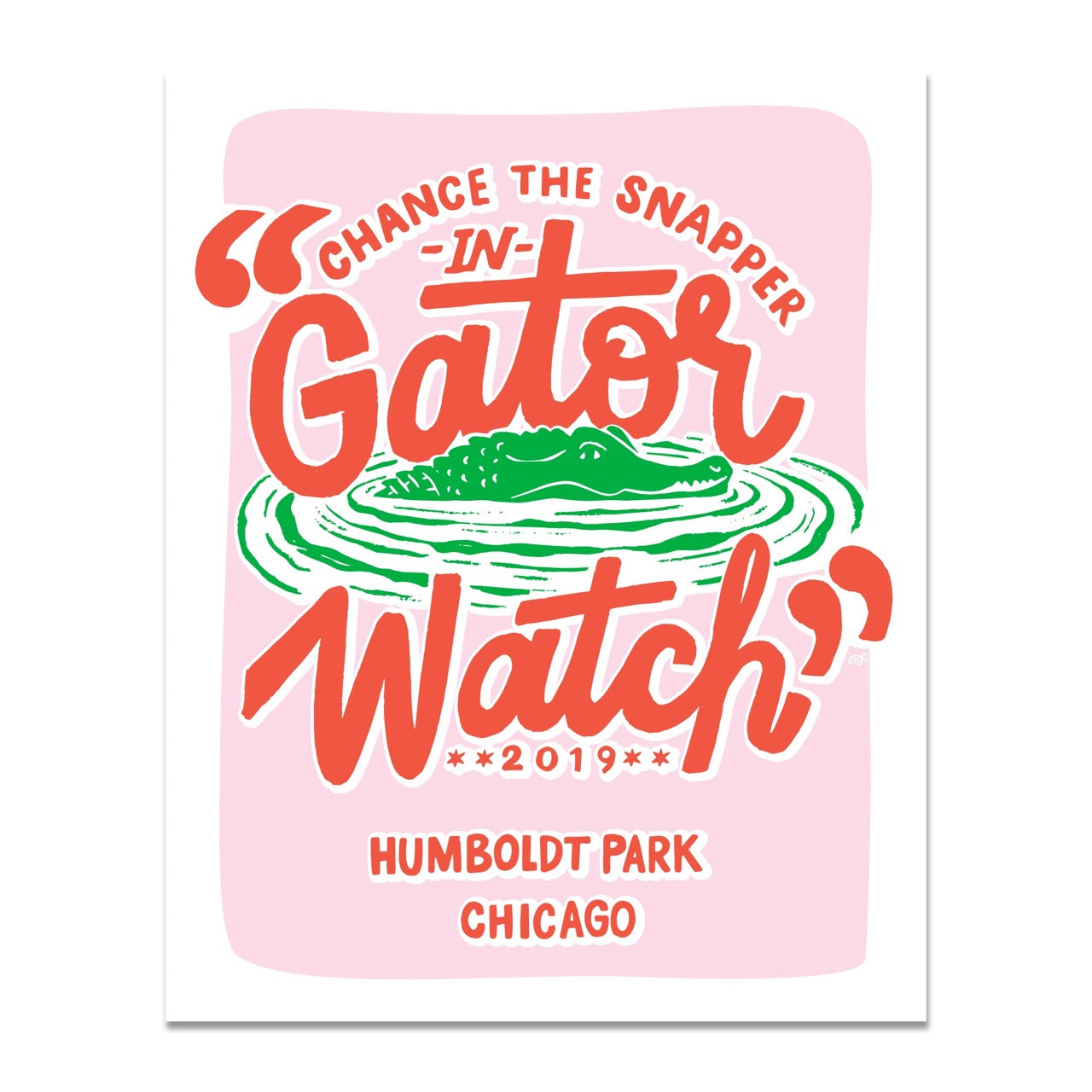 Gator Watch Chance the Snapper 8 x 10 Art Print