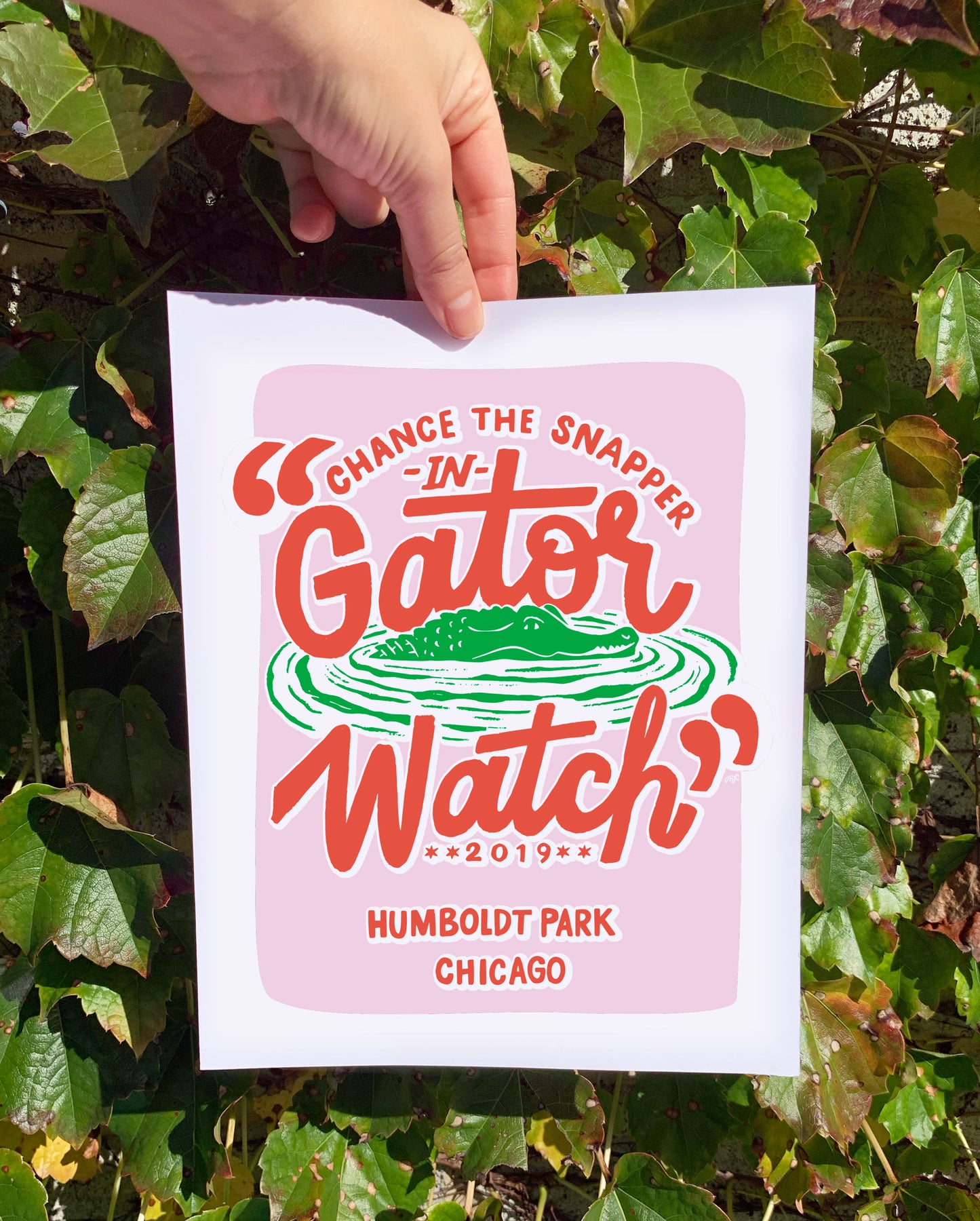 Gator Watch Chance the Snapper 8 x 10 Art Print