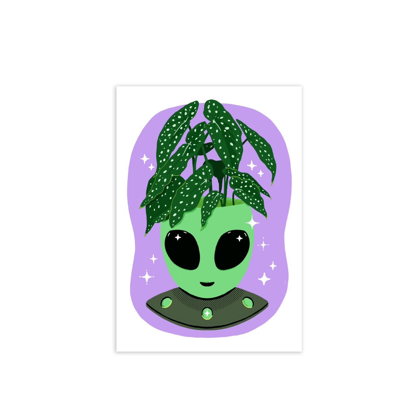 Alien Vase 5 x 7 Art Print