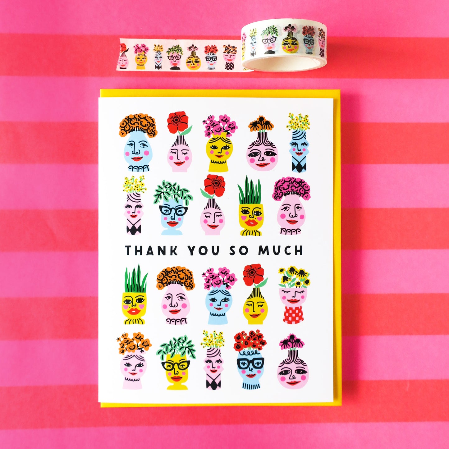 Lady Vases Thank You Card