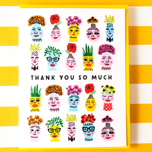 Lady Vases Thank You Card