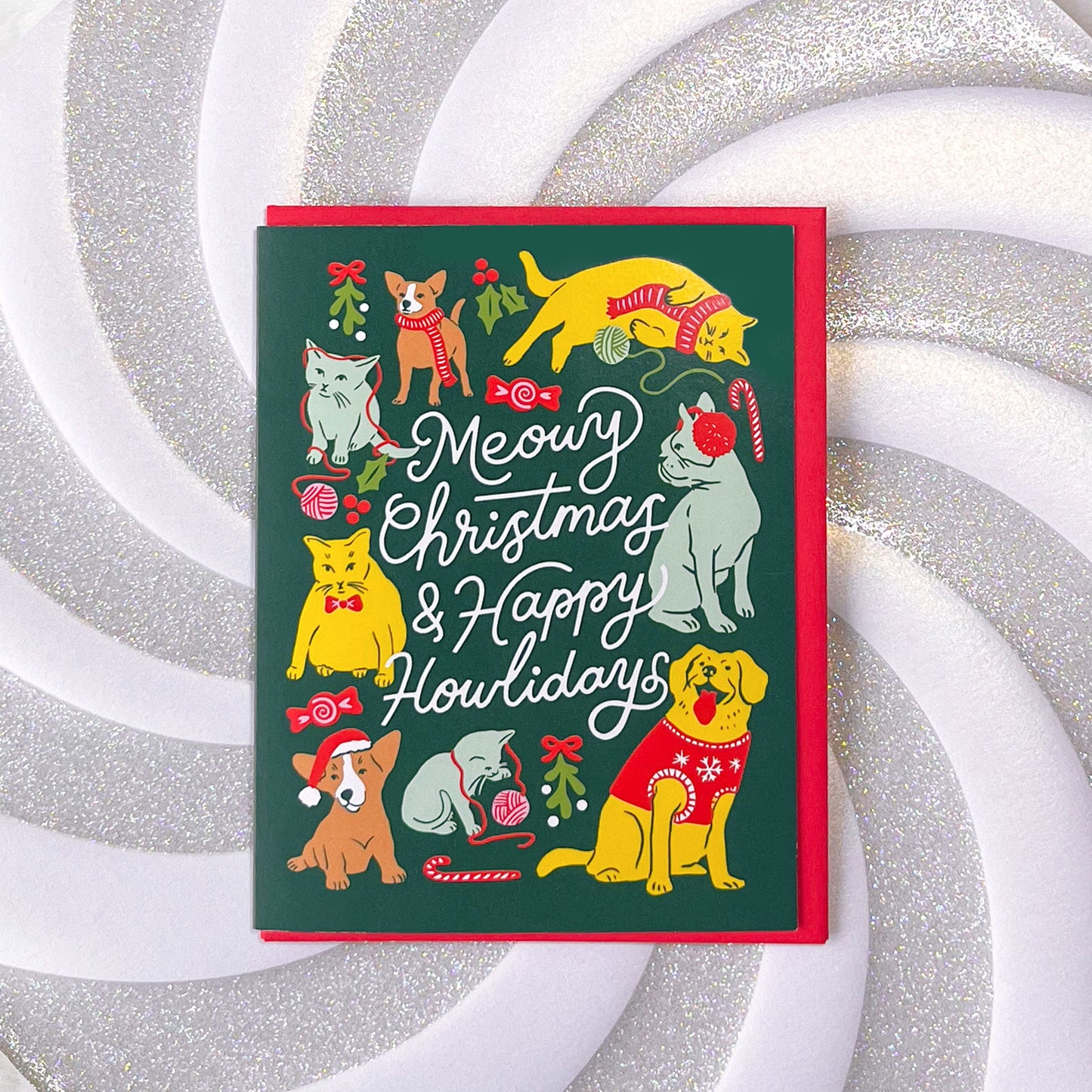 Meowy Howlidays A2 Card