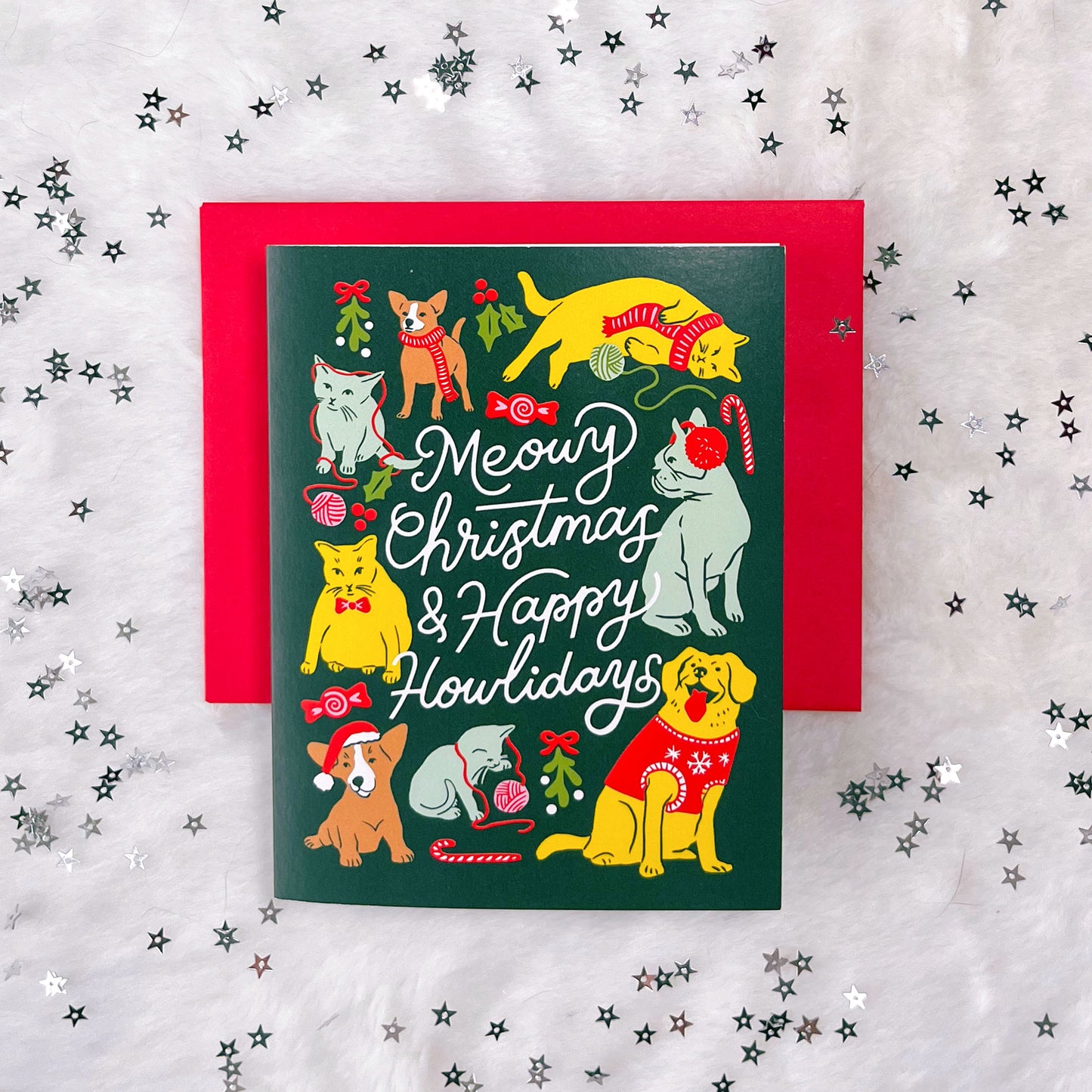 Meowy Howlidays A2 Card