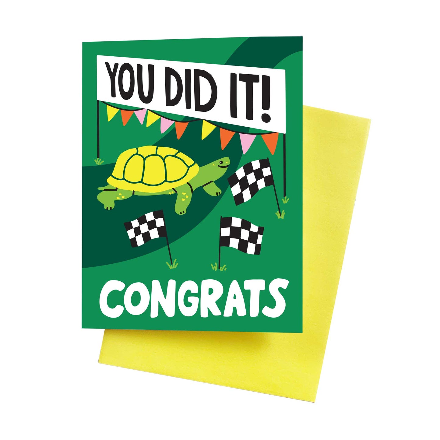 Congrats Turtle A2 Greeting Card