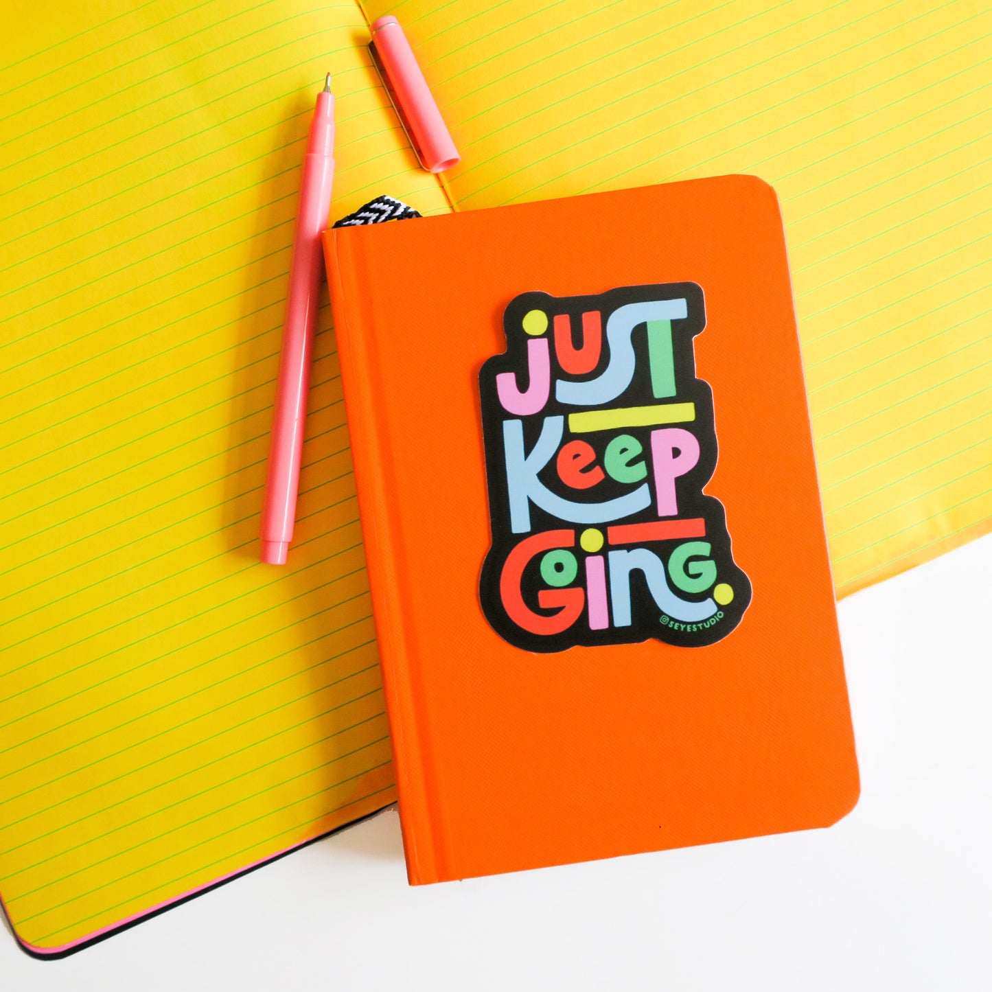 Just Keep Going Vinyl Sticker