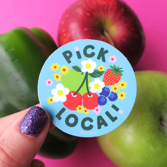 Pick Local Fruity Vinyl Sticker