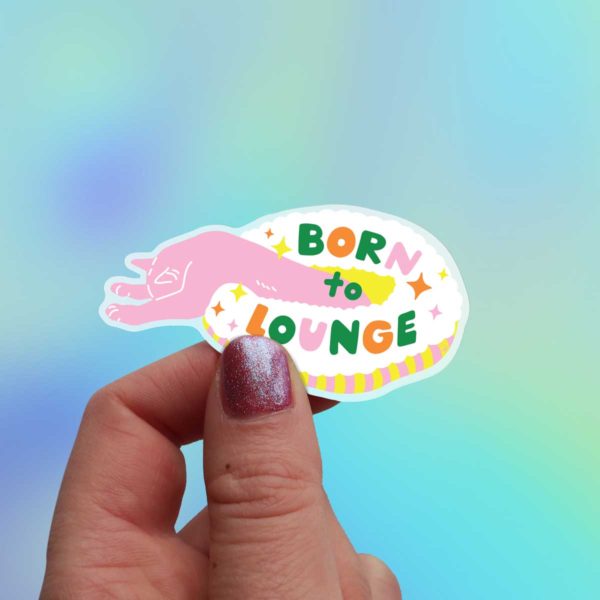 Born to Lounge Vinyl Sticker