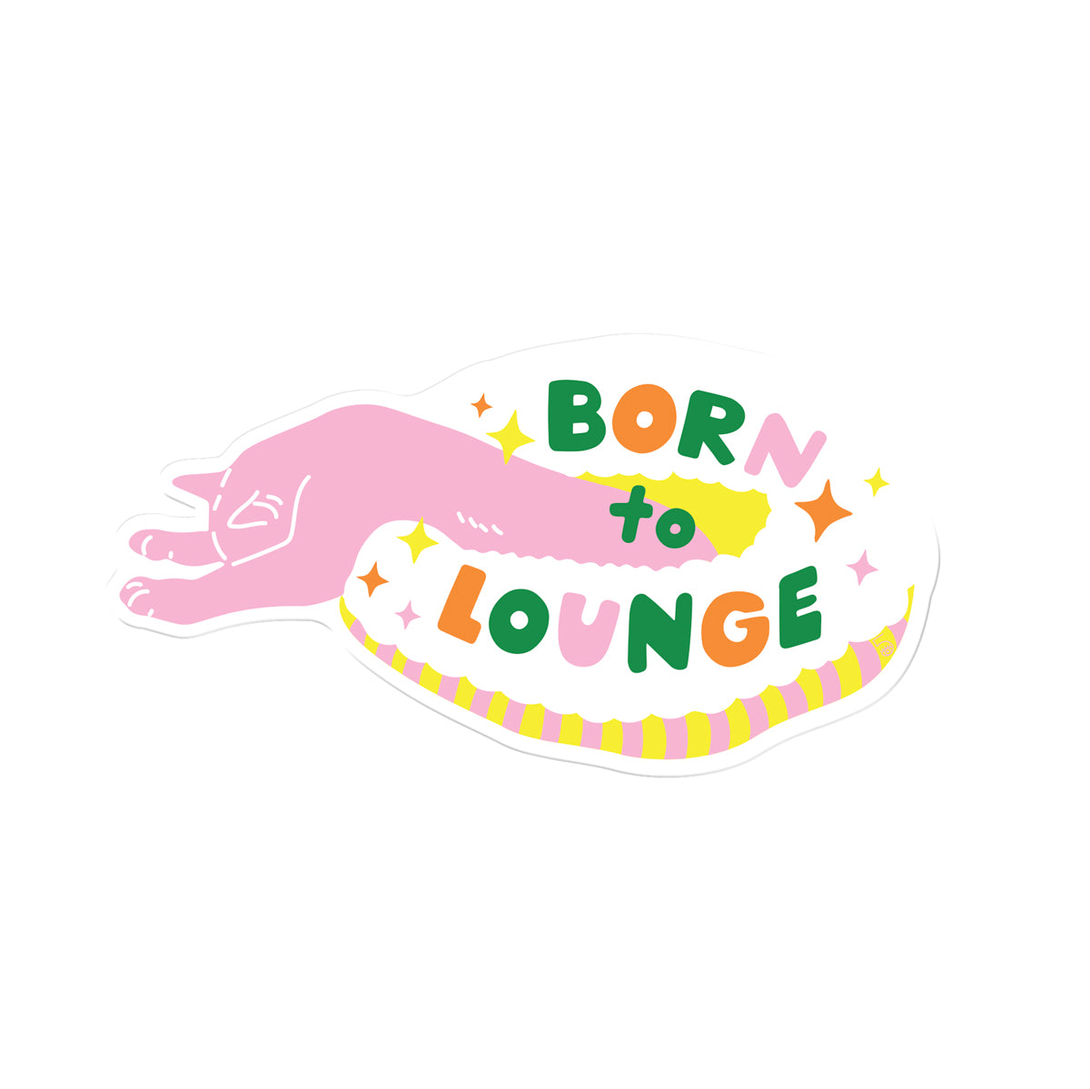 Born to Lounge Vinyl Sticker