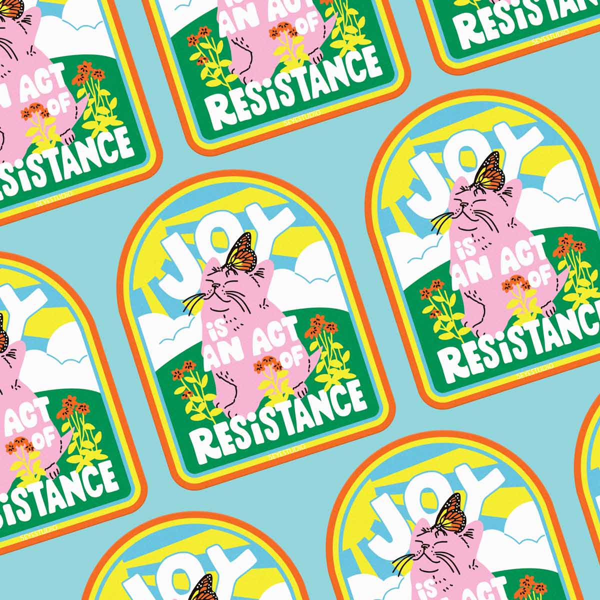 Joy is an Act of Resistance Vinyl Sticker
