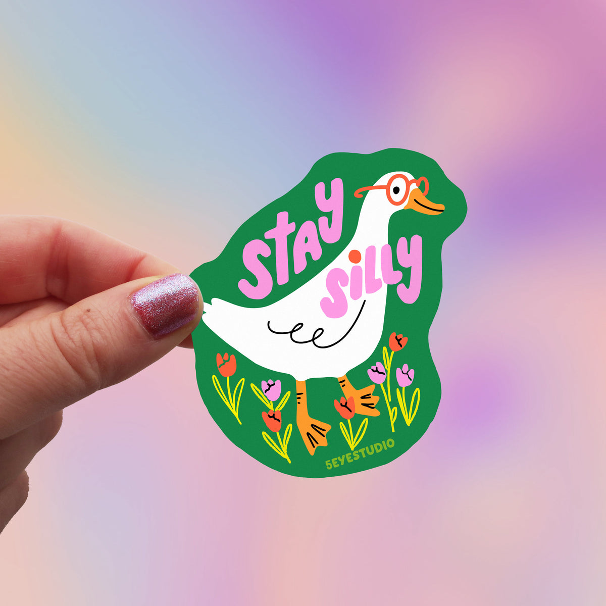Stay Silly Goose Vinyl Sticker