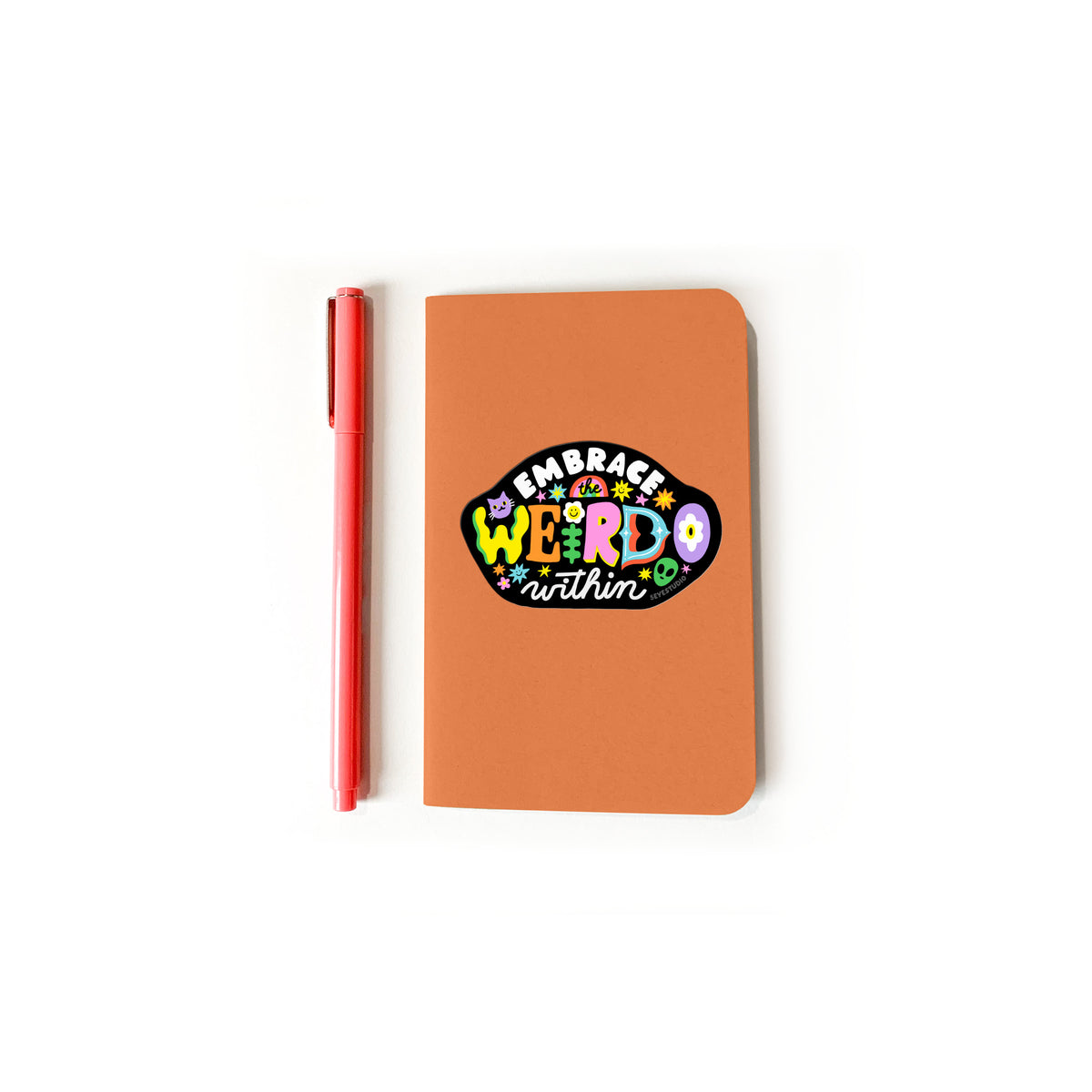 Embrace the Weirdo Within Vinyl Sticker