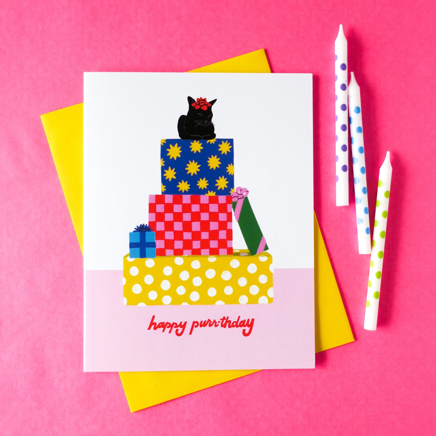 Happy Purrthday Greeting Card