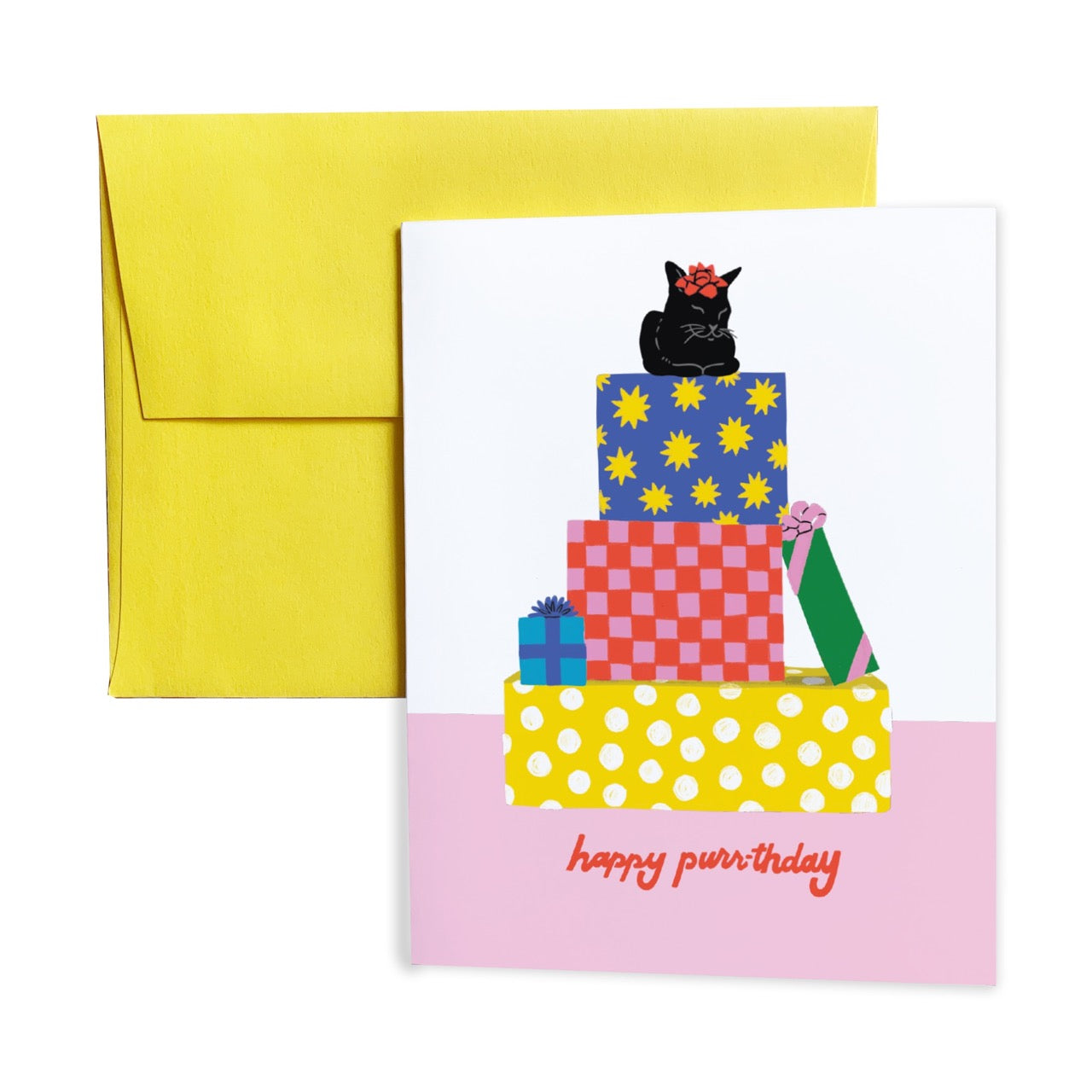 Happy Purrthday Greeting Card