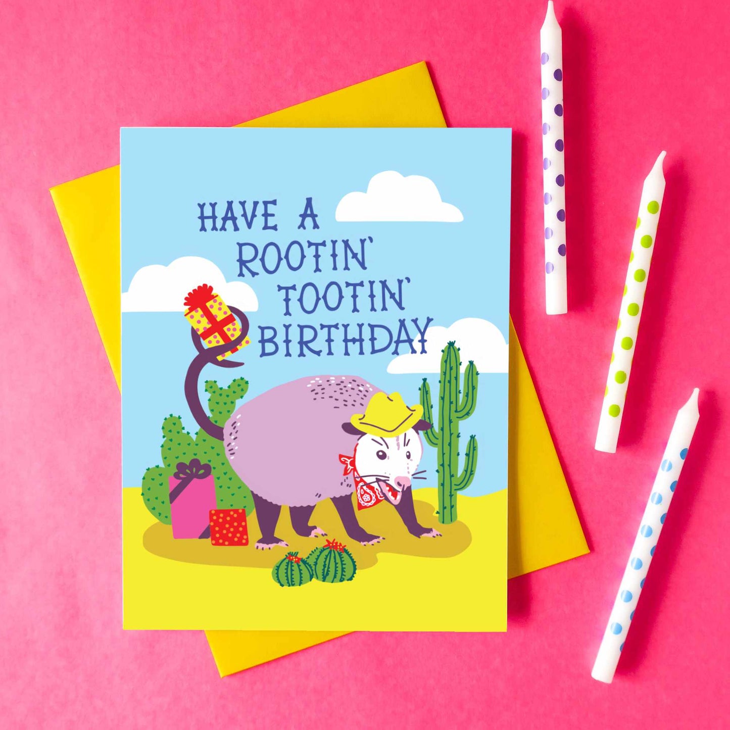 Rootin' Tootin' Birthday Greeting Card