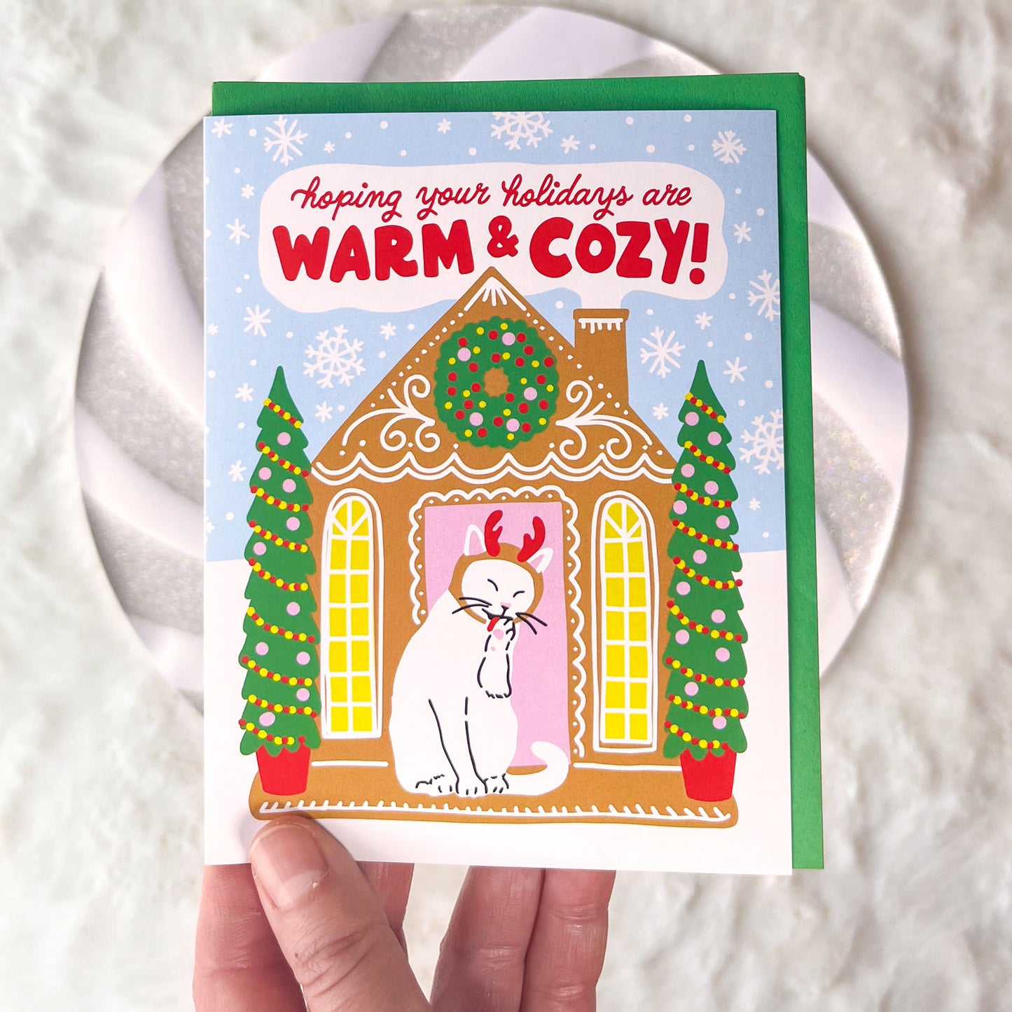 Warm and Cozy Kitty A2 Card