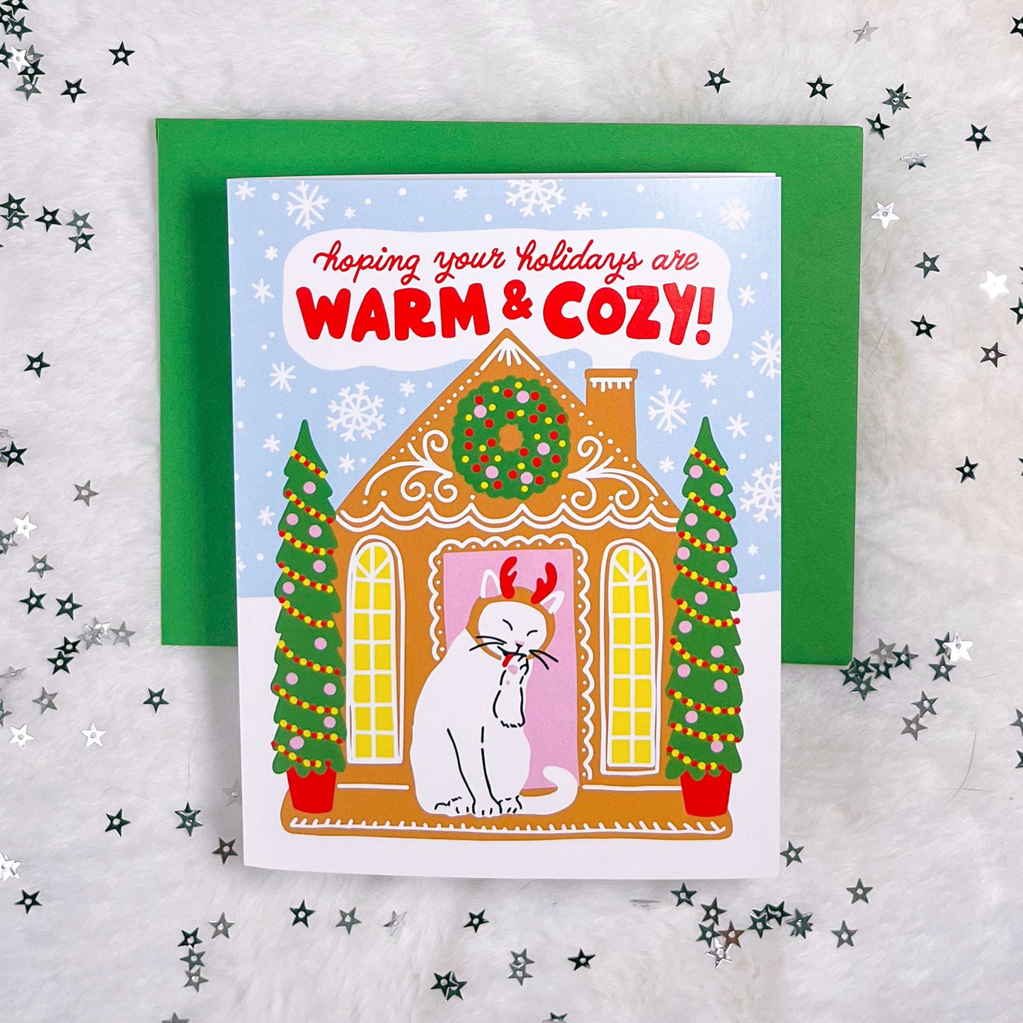 Warm and Cozy Kitty A2 Card