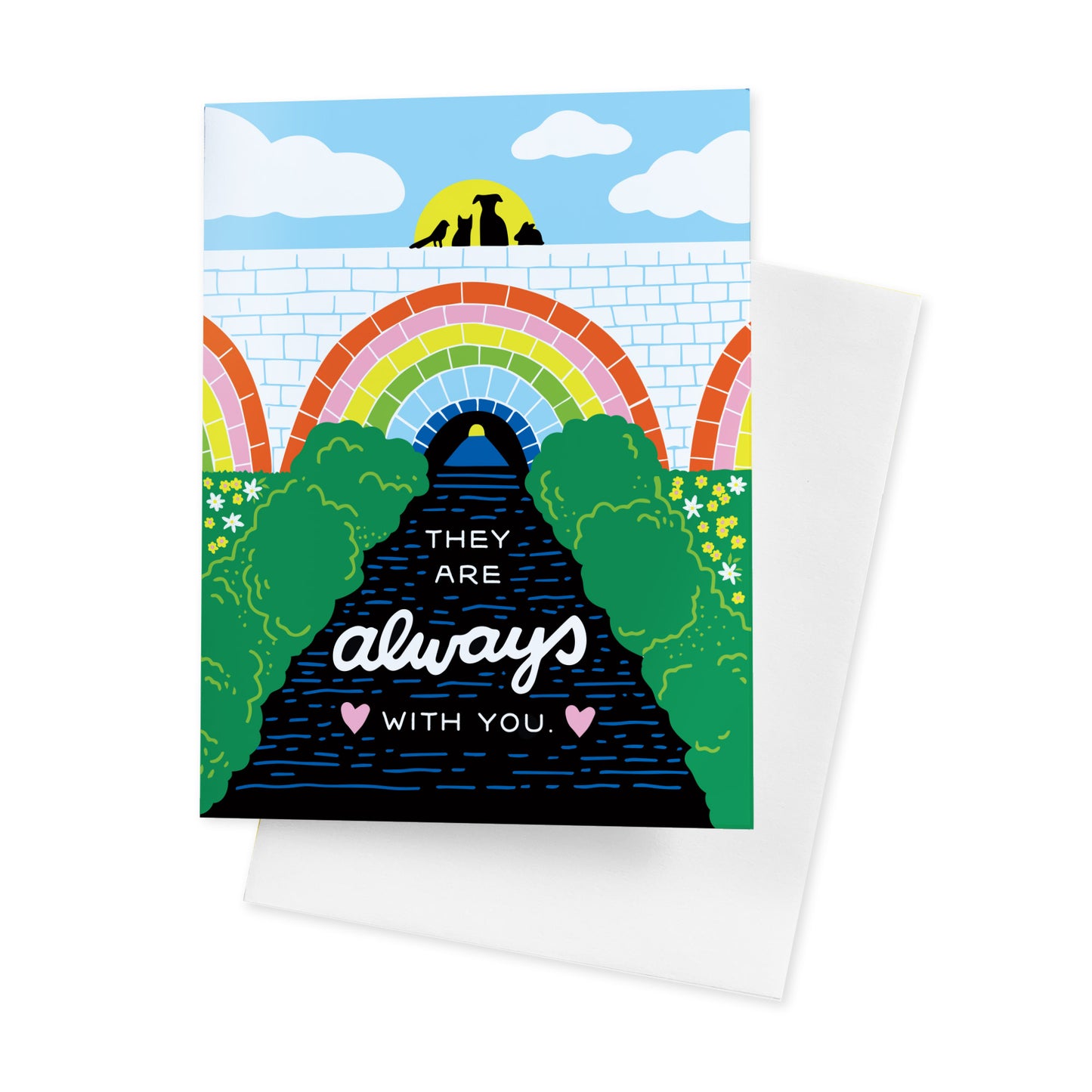 Rainbow Bridge Pet Loss Greeting Card