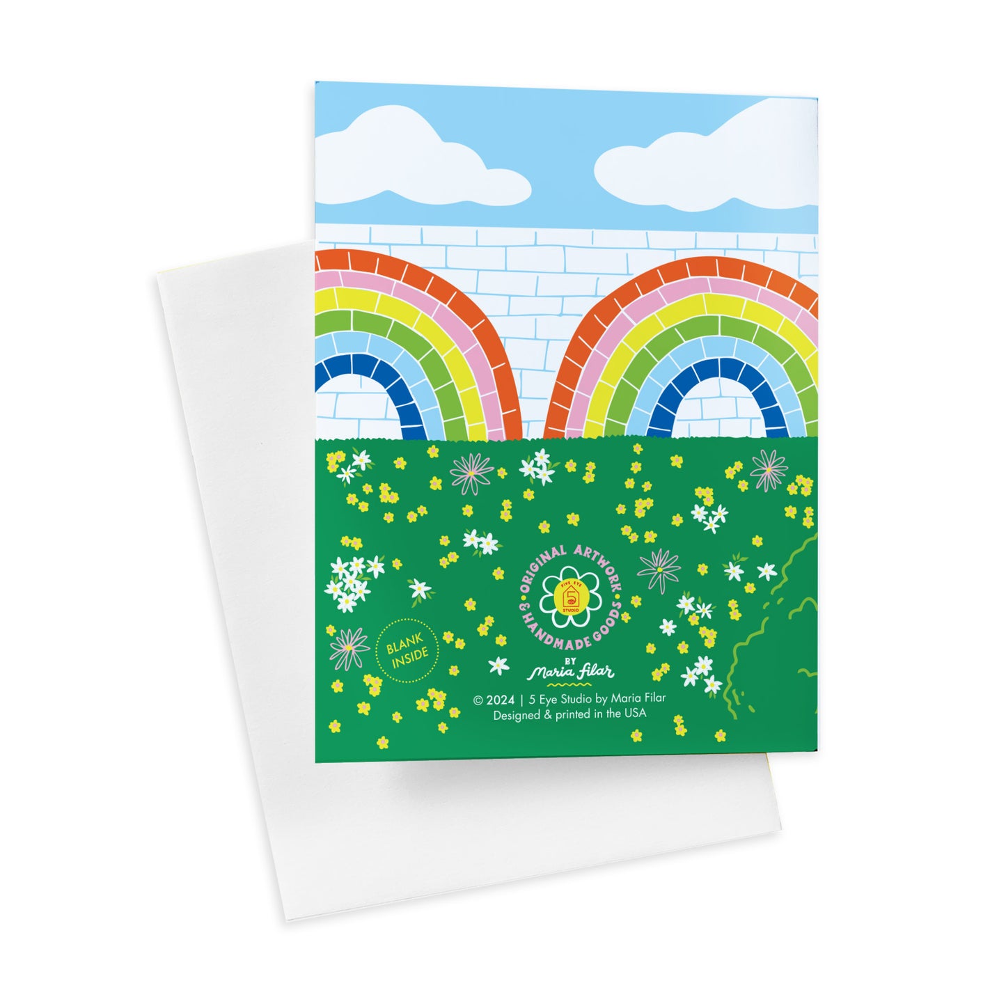 Rainbow Bridge Pet Loss Greeting Card