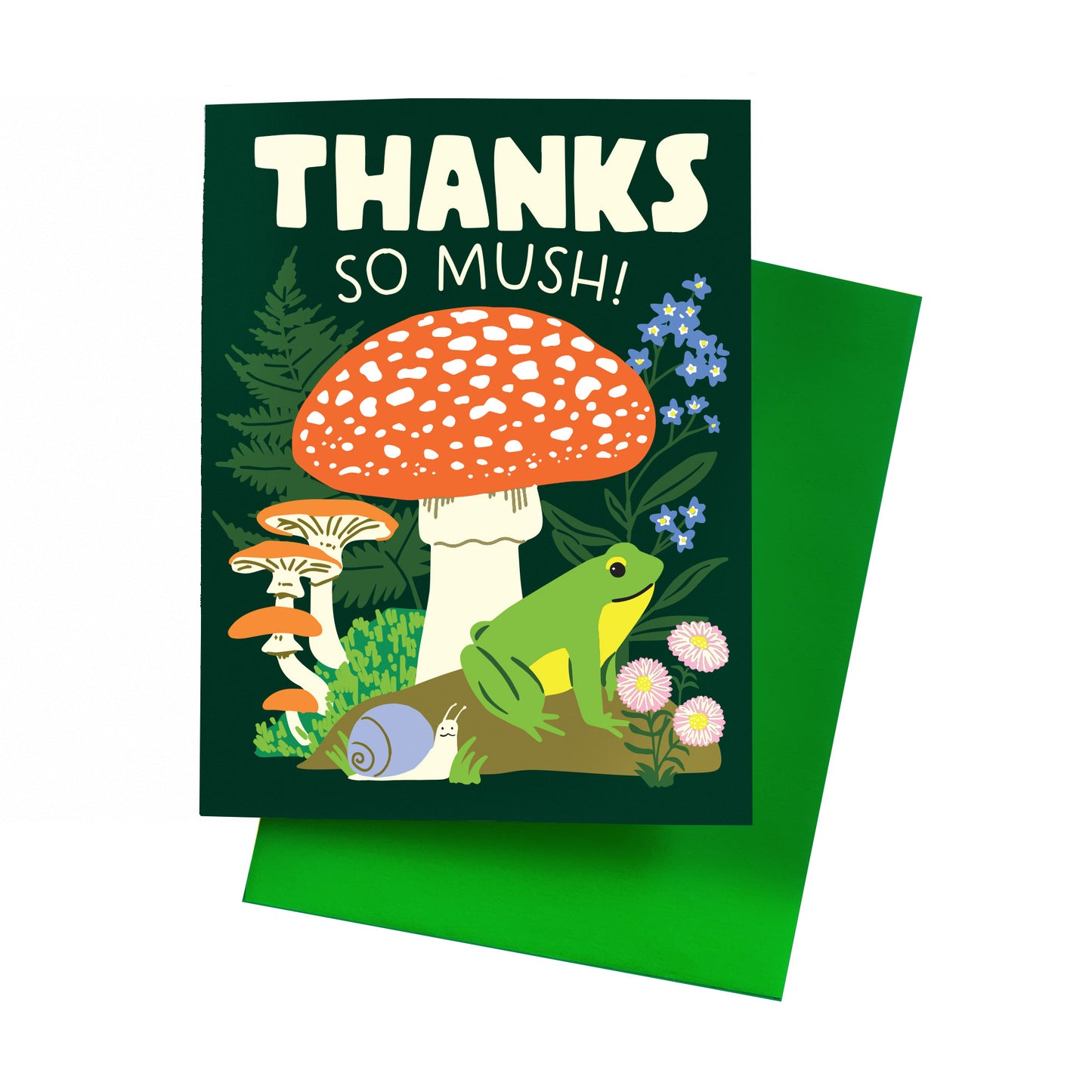 Thanks so Mush A2 Greeting Card