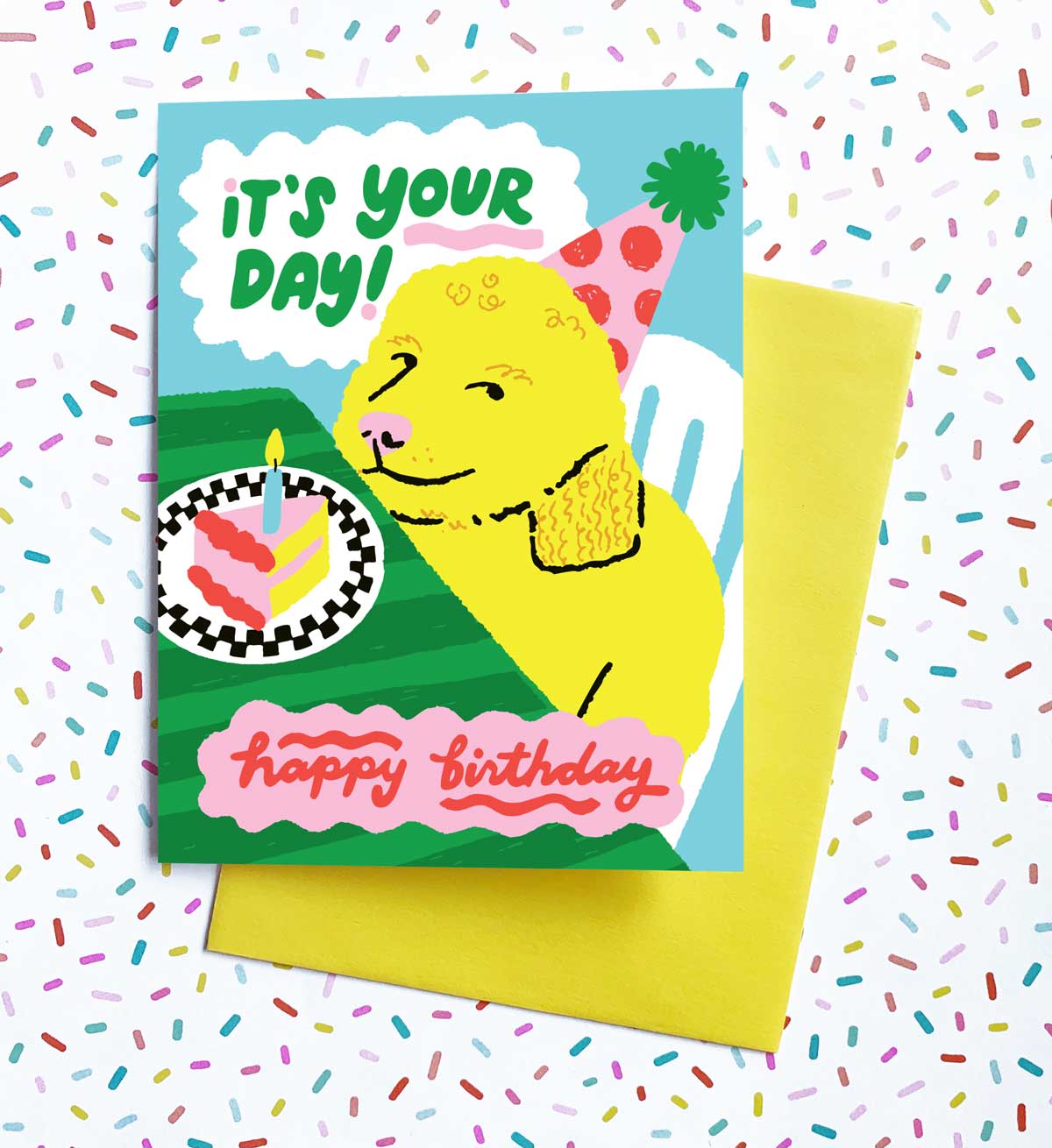 Birthday Dog Meme A2 Birthday Single Greeting Card