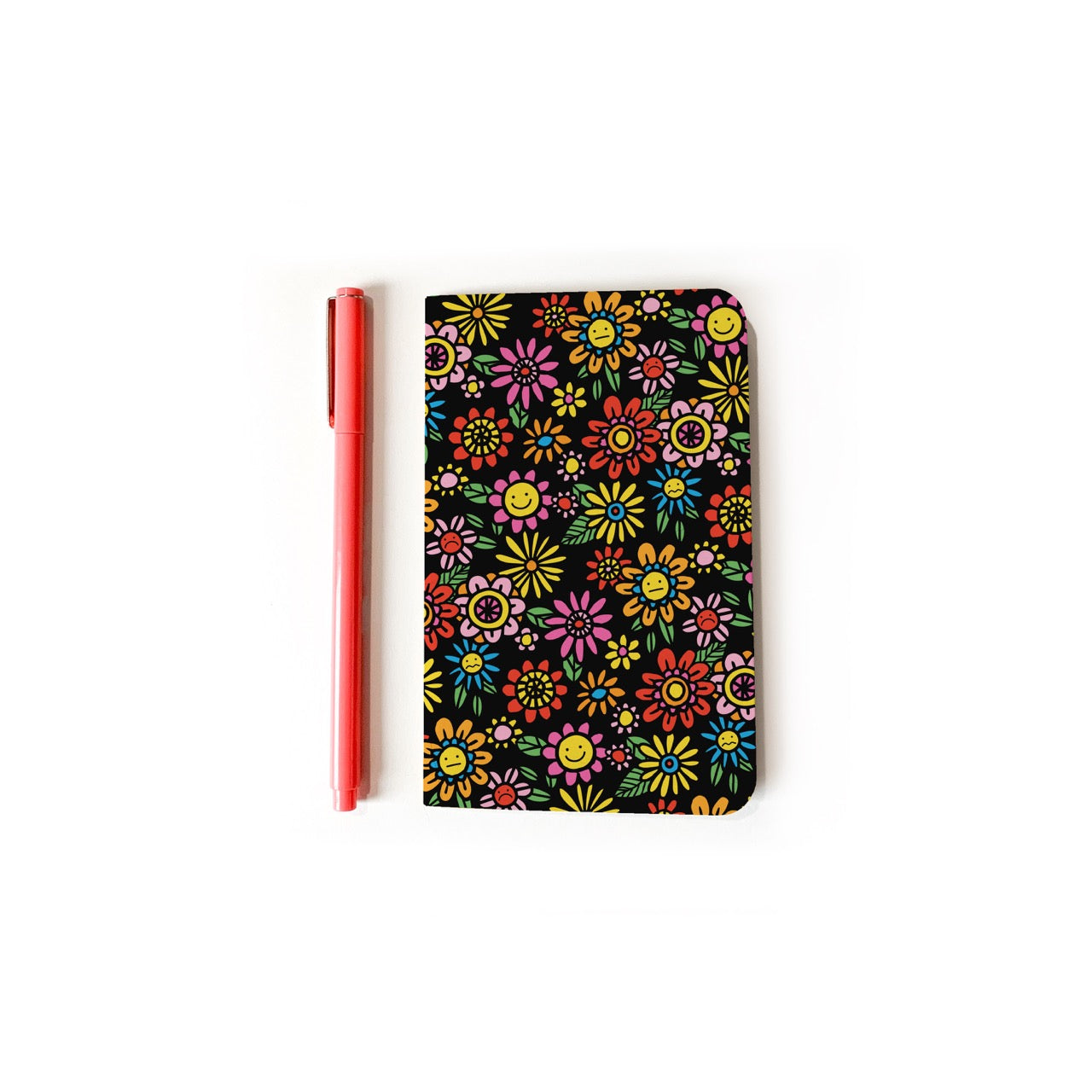 Flower Faces Mini Notebook