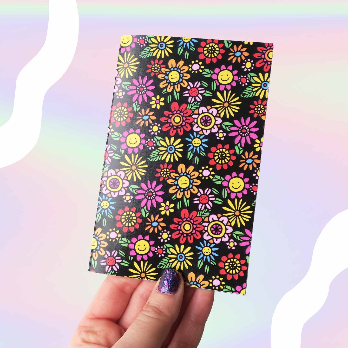 Flower Faces Mini Notebook