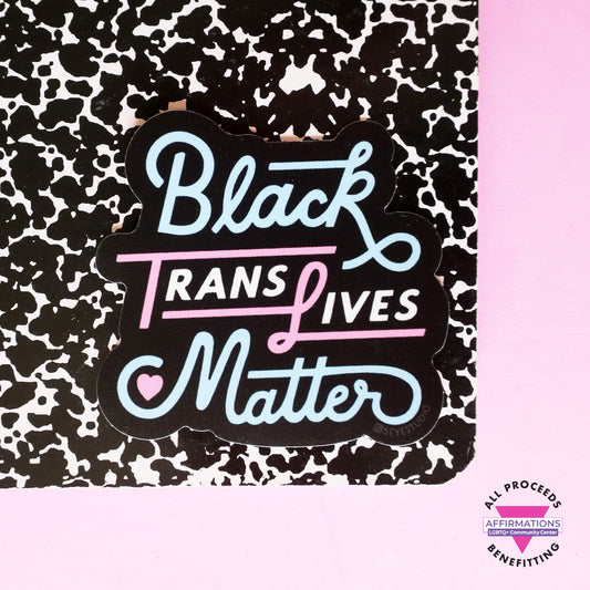 Black Trans Lives Matter Vinyl Sticker